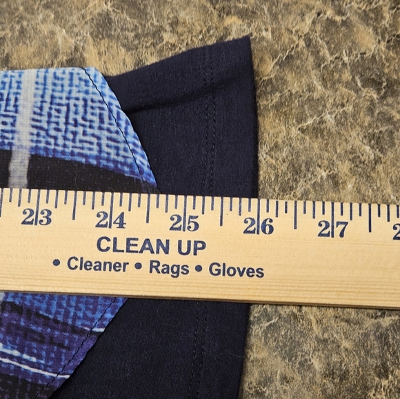 🌺 I.N. Studio Woman Multi-Color Blue Black Flowy Tank Lining Blouse Size 1X - Picture 13 of 13